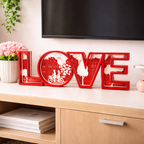 3D Printed LOVE Decor Showpiece | Valentine’s Day Gift & Romantic Home Décor (25.5 cm)