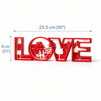3D Printed LOVE Decor Showpiece | Valentine’s Day Gift & Romantic Home Décor (25.5 cm)