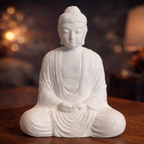 3D Printed Buddha Statue – Minimal Zen Home Décor (Multiple Sizes Available)