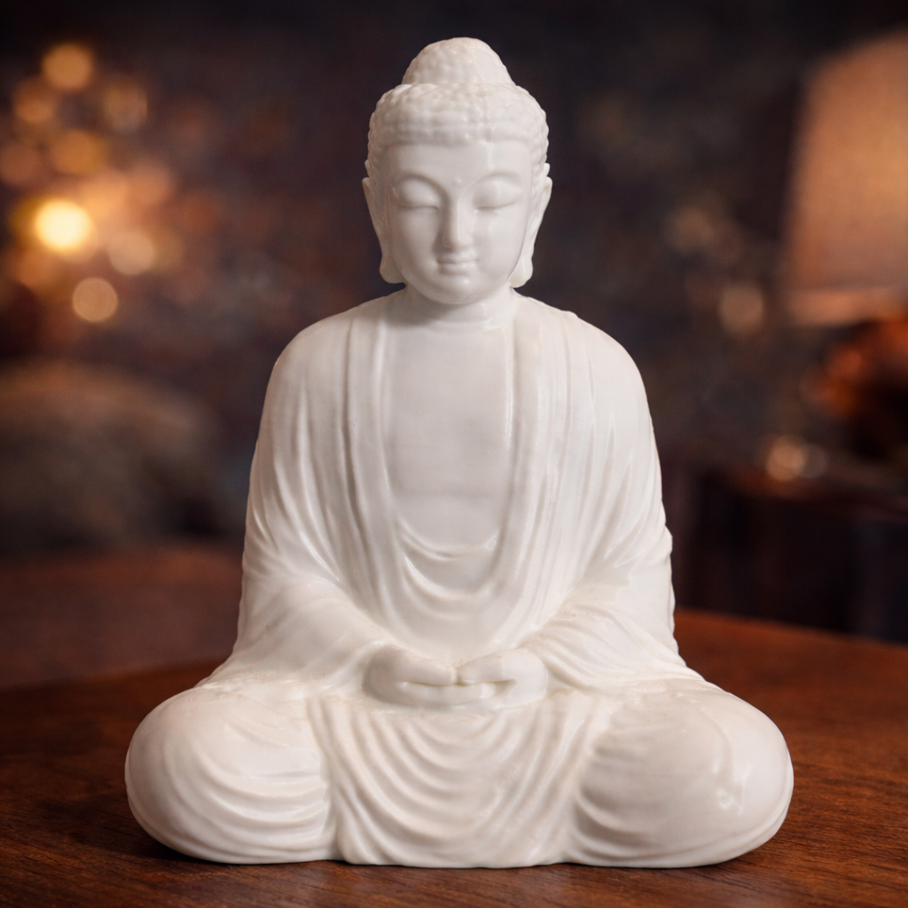 3D Printed Buddha Statue – Minimal Zen Home Décor (Multiple Sizes Available)