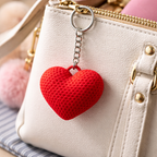 3D Printed Heart Keychain – Cute Bag Charm | Limited Edition