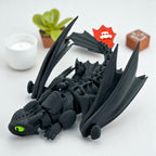 Articulated Night Fury Dragon – HTTYD  “Toothless” Model | 3D Printed Flexible Dragon | Moving Parts